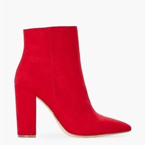 JUSTFAB
Rosamund Block Heeled Bootie -Red size 11